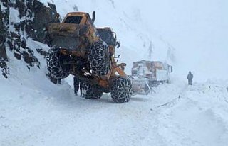 Gümüşhane'de karla mücadele çalışmaları