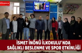 İSMET İNÖNÜ İLKOKULU' NDA SAĞLIKLI BESLENME...
