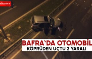 Otomobil köprüden uçtu: 2 yaralı