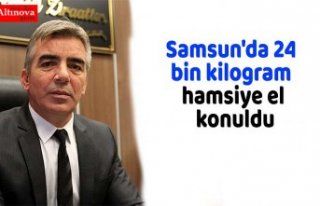 Samsun'da 24 bin kilogram hamsiye el konuldu