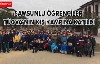 Samsunlu öğrenciler TÜGVA'nın kış kampına...