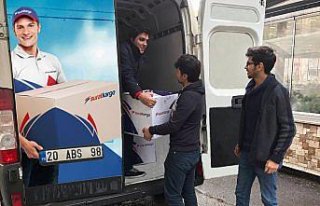 Sürat Kargo'dan köy okulları yardım gönderilerine...