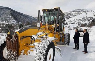 Tosya'da karla mücadele