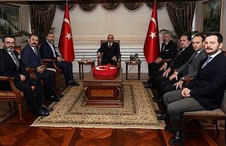 Trabzonspor yöneticilerinden Vali Ustaoğlu'na ziyaret