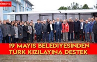19 Mayıs Belediyesinden Türk Kızılayına destek