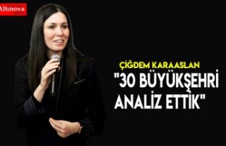 "30 büyükşehri analiz ettik"