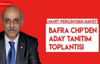 Bafra CHP`den aday tanıtım toplantısı
