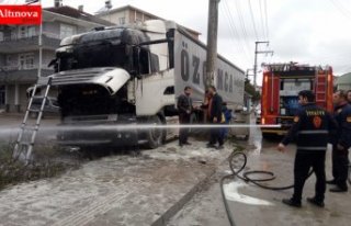 BAFRA'DA TIR YANGINI