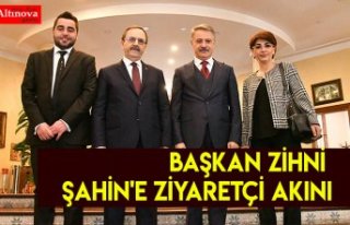 Başkan Zihni Şahin'e ZİYARETÇİ AKINI