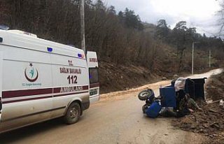 Düzce'de patpat devrildi: 2 yaralı