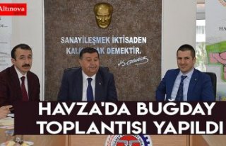 Havza'da buğday toplantısı yapıldı
