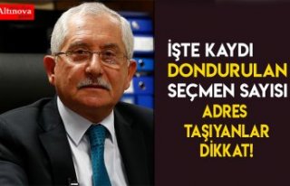 İşte Kaydı dondurulan seçmen sayısı 