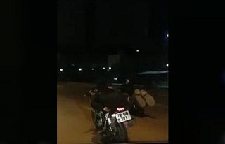Karabük'te motosikletle tehlikeli yolculuğa gözaltı