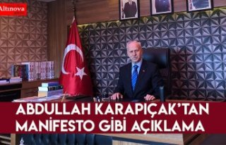 Karapıçak’tan Manifesto Gibi Açıklama