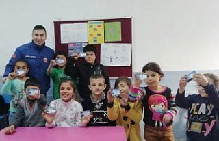 Kavak'ta öğrencilere trafik eğitimi