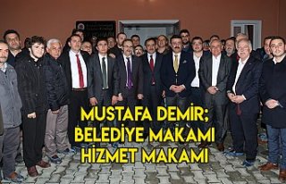 Mustafa Demir; Belediye makamı hizmet makamı