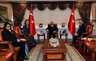 Soultanopoulou'dan, Vali Ustaoğlu'na ziyaret