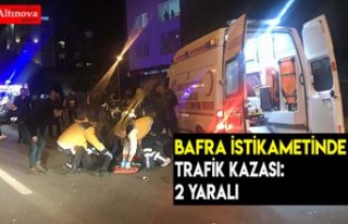 Trafik kazası: 2 yaralı