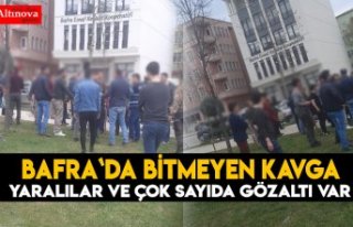 Bafra`da bitmeyen kavga!