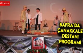 Bafra`da Çanakkale Destanı Programı