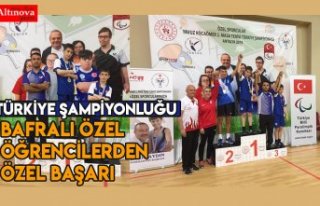 Bafralı özel öğrencilerden özel başarı