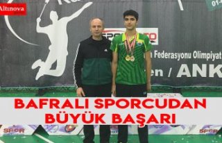 Bafralı sporcudan büyük başarı