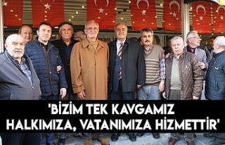 'Bizim tek kavgamız halkımıza, vatanımıza...