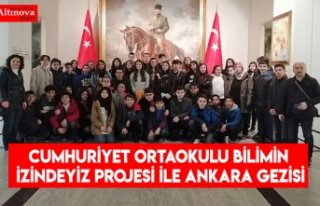 Cumhuriyet Ortaokulu Bilimin İzindeyiz Projesi İle...