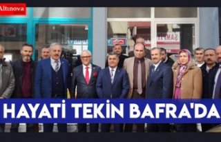 Hayati Tekin Bafra'da 
