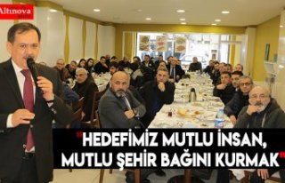 "Hedefimiz mutlu insan, mutlu şehir bağını...