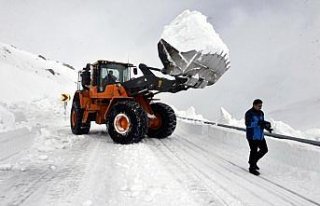 Kar nedeniyle 4 aydır kapalı olan yol ulaşıma...