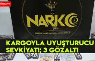 Kargoyla uyuşturucu sevkiyatı: 3 gözaltı