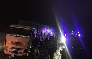 Özel harekat polislerini taşıyan pikap tırla çarpıştı