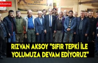 RIZVAN AKSOY "Sıfır Tepki ile Yolumuza Devam...