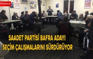 SAADET PARTİSİ BAFRA ADAYI SEÇİM ÇALIŞMALARINI...