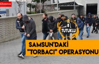 Samsun'daki "torbacı" operasyonu