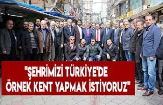 "Şehrimizi Türkiye'de örnek kent yapmak...