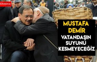 Vatandaşın suyunu kesmeyeceğiz