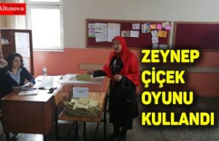 ZEYNEP ÇİÇEK OYUNU KULLANDI
