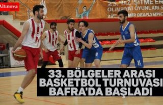 33. Bölgeler Arası Basketbol Turnuvası Bafra'da...
