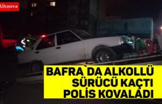 Alkollü sürücü kaçtı polis kovaladı