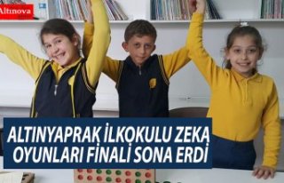 ALTINYAPRAK İLKOKULU ZEKA OYUNLARI FİNALİ SONA...