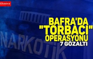 Bafra'da "torbacı" operasyonu