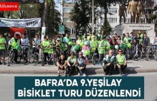 BAFRA’DA 9.YEŞİLAY BİSİKLET TURU DÜZENLENDİ