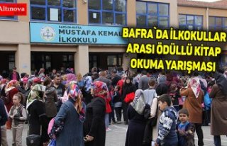 Bafra`da İlkokullar Arası Ödüllü Kitap Okuma...