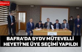 Bafra’da SYDV Mütevelli Heyeti’ne Üye Seçimi...