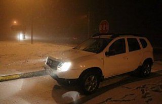 Bolu Dağı'nda kar etkili oldu