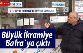 Büyük İkramiye Bafra`ya çıktı