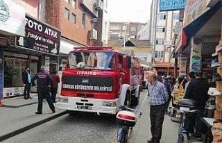 Çarşamba'da iş yeri yangını