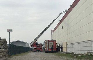 Düzce'de fabrikada yangın
